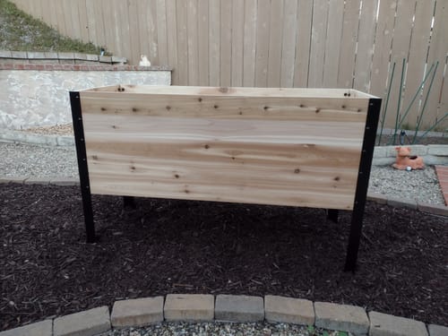 Customer photo review of 18" x 48" Raised Garden Bed - 30" TALL