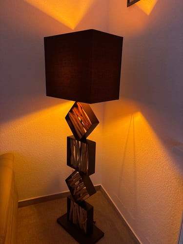 Customer photo review of Design Stehlampe SAWA 155cm Treibholzlampe