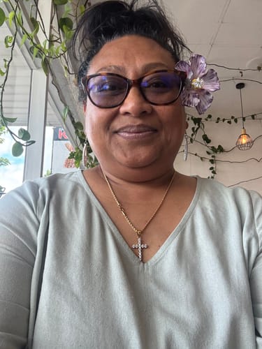 Customer photo review of Iced Cross Pendant (Gold)