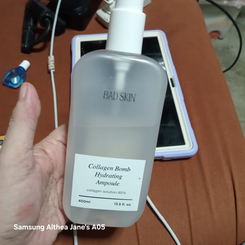 Customer photo review of Bad Skin™ Korean Collagen Bomb Hydrating Ampoule