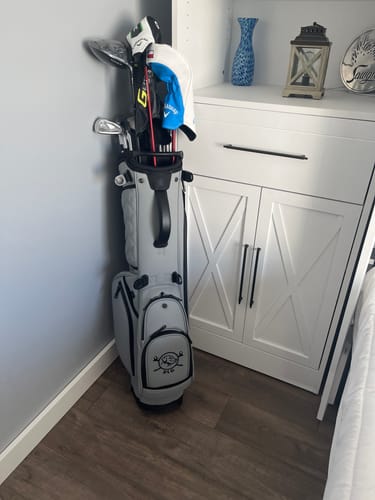 Customer photo review of LUX 7.5" 4-Way Carry Bag: Fossil (Gray)