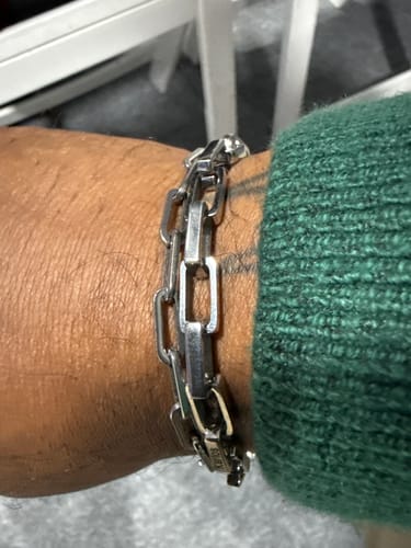 Customer photo review of Men’s Personalised Legacy Bracelet