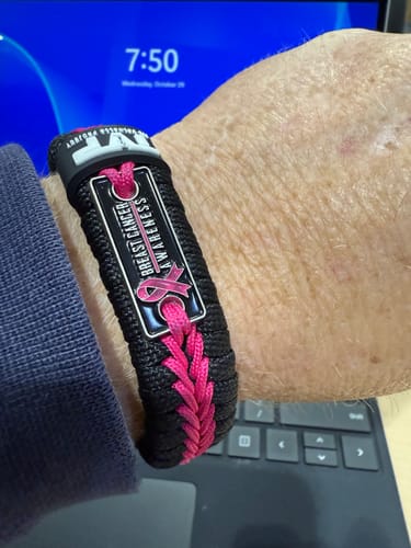 Customer photo review of Breast Cancer Awareness - Paracord