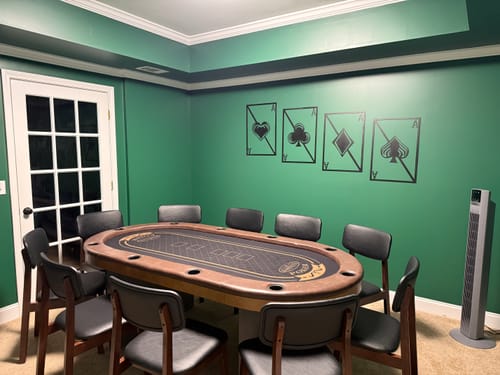 Customer photo review of Quad Aces - Metal Wall Art