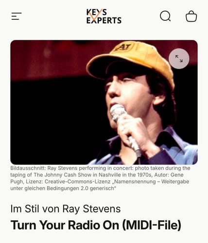 Customer photo review of Turn Your Radio On (MIDI-File)