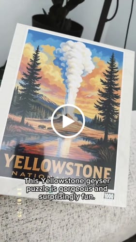 Customer video review of Yellowstone National Park Geyser Jigsaw Puzzle | Made in the USA