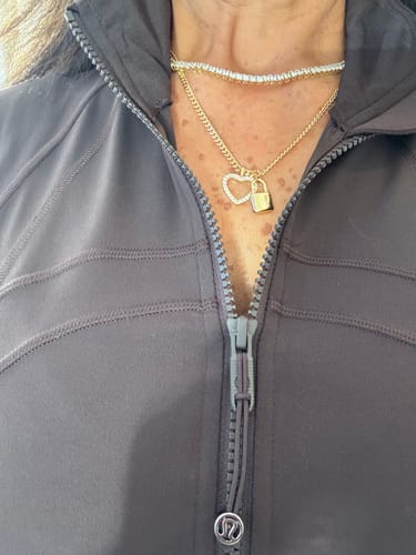 Customer photo review of Heart On Lock Necklace