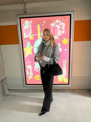 Customer photo review of Marissa Vegan Leather Woven Bag Medium
