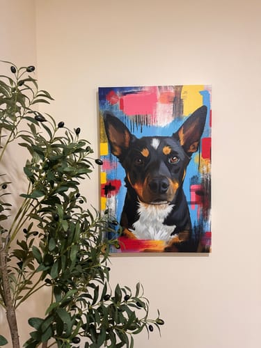 Customer photo review of Custom Pet Portrait - Abstract Style