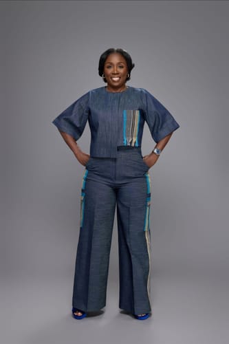 undefined review of Allyson Set|Denim image 1 out of 2