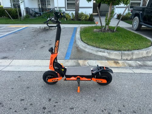 Customer photo review of Arwibon™ 5600W Dual Motor Electric Scooter – 46 MPH, Off-Road, Foldable with Seat