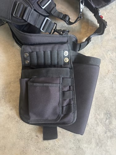 Customer photo review of Perkins Builder Brothers Essential Tool Belt Suspenders - One Size