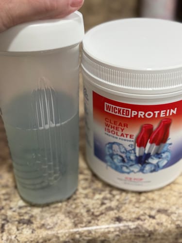 Customer photo review of WICKED Ice Pop Clear Whey Isolate Protein Powder (PRE ORDER)