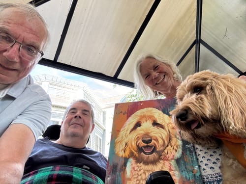 Customer photo review of Custom Pet Portrait - Pop-Art Style