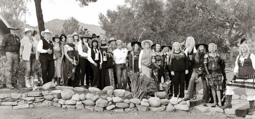 Customer photo review of Replay-able Cowboy Wild West Murder Mystery Dinner Game for Up to 20 Adults - Host Your Own Dinner Party Game Night - Cowboy & Wild West Theme - Cowboy Fancy Dress Dinner PartyV2