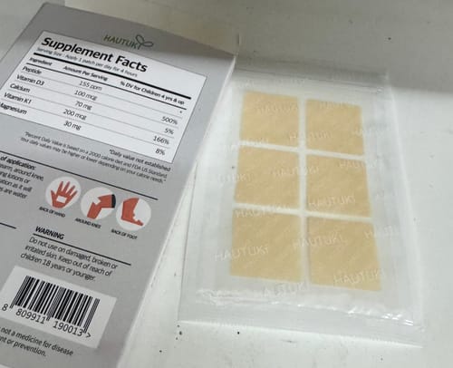 Customer photo review of HAUTUKI Growth Support Patch - 1 Month Supply (1Box)