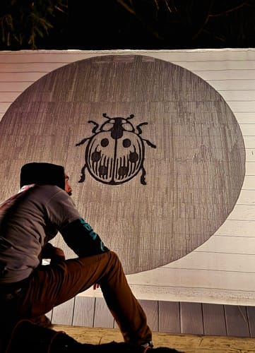 Customer photo review of Primary Tufting Cloth (Pre-Cut)