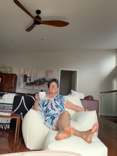 Customer photo review of DODO BEAN BAG - VEGAN LEATHER