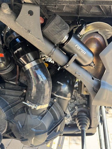 Customer photo review of RPM Dual Baffle Can-Am Maverick X3 Oil Catch Can