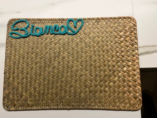 Francesca Z. review of Tovaglietta Americana Rettangolare Personalizzata con Nome image 1 out of 1