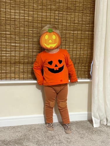 Customer photo review of 3 Metres Super Soft Cotton Feel Jersey 55" - (Orange)