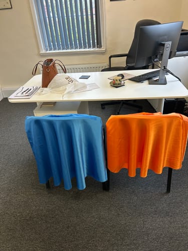 Customer photo review of Crepe Backed Satin - 55" - 34 Variations Available