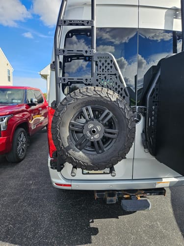 Customer photo review of Pre-Order | Rear Ladder System - Tire Carrier
