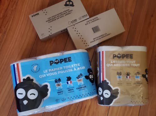 Avis photo d'un client sur KIT DÉCOUVERTE - Papier toilette, essuie-tout, mouchoirs