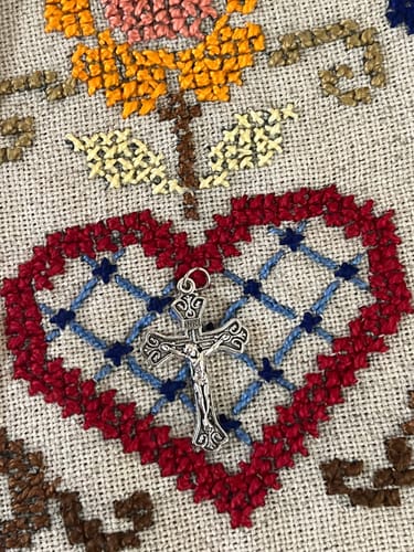 Customer photo review of Crucifixes touched to the True Cross-package of 3