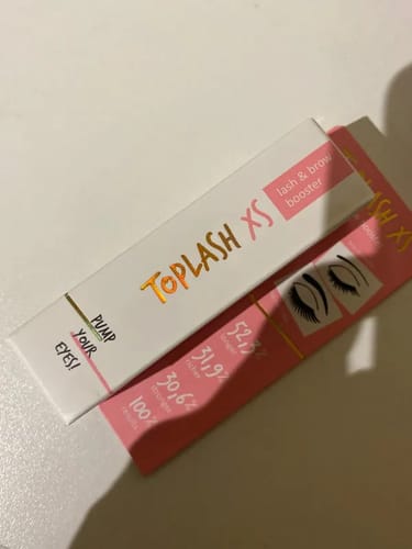 Customer photo review of Toplash eyelash and eyebrow growth serum — 3ml