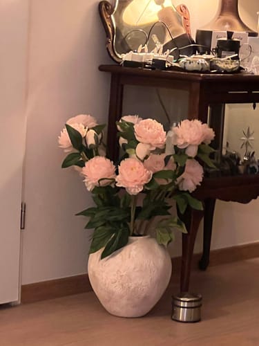 undefined review of Zijden Pioenrozen - Roze (6 stengels/ 18 bloemhoofdjes) image 1 out of 1