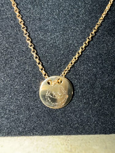 Customer photo review of Sterling Silver Love Necklace