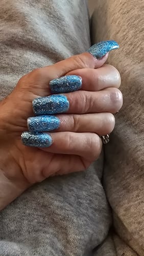 Customer photo review of DND Gel Duo 406 - Frozen Wave