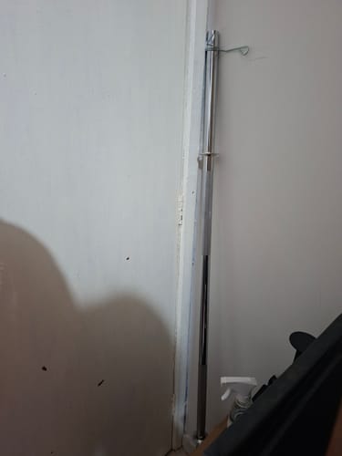 Customer photo review of Barra Reta Maciça Cromada 28,57mm