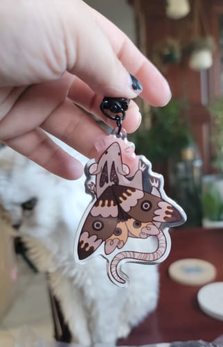 Customer photo review of Mothrat Keychain