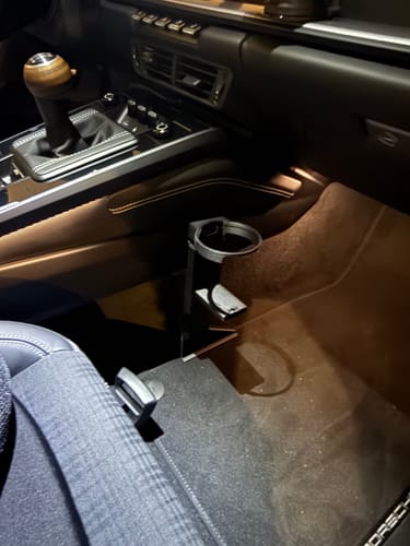 Customer photo review of The Flip Porsche 992 Cup Holder