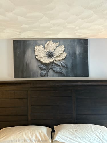 Customer photo review of Floral Clay Relief Wall Art