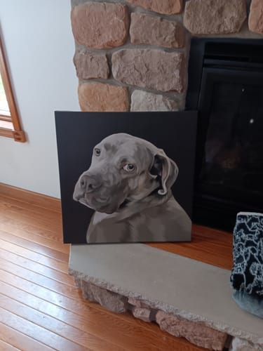 Customer photo review of Pet Art Canvas Wrap
