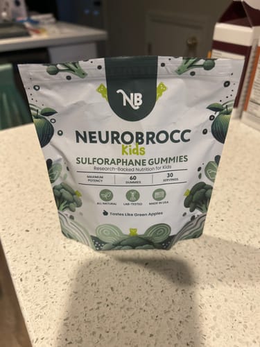 Customer photo review of NeuroBrocc Gummies (Green Apple)