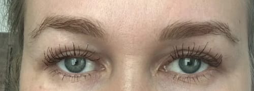 Customer photo review of Toplash eyelash and eyebrow growth serum — 3ml