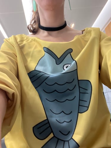 Customer photo review of Dandadan Momo Ayase Ohrringe Choker Haarspange Cosplay Requisite