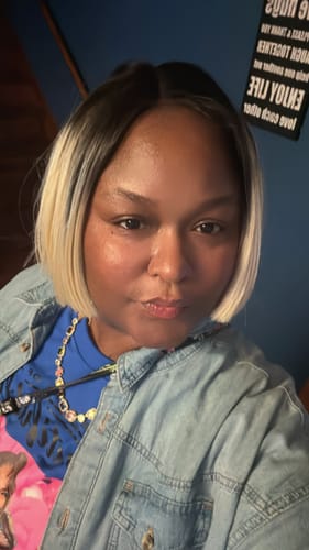 Customer photo review of Solstice Gemstone Necklace Gold