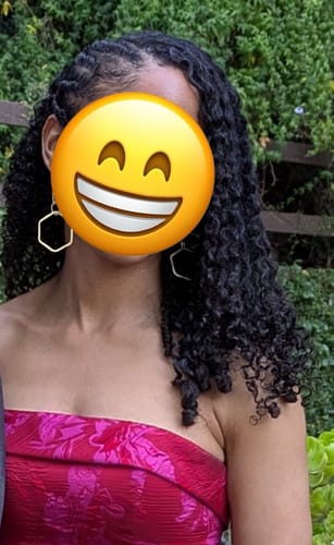 Customer photo review of Wild Rose Anti-Humidity Firm Hold Hair Gel