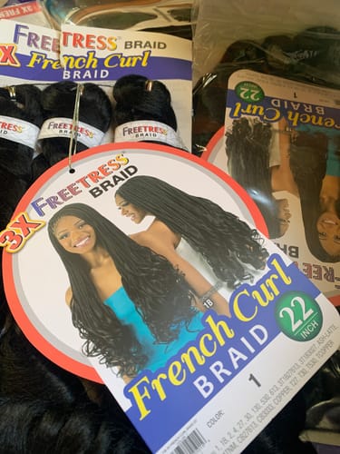 Customer photo review of Freetress Braid - 3X FRENCH CURL 22"