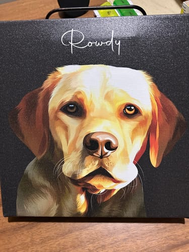 Customer photo review of Pet Art Canvas Wrap