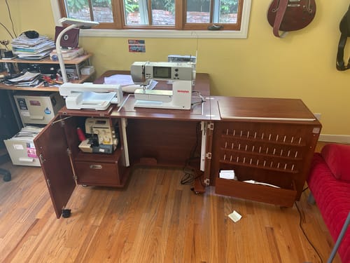 Customer photo review of Wallaby Sewing Cabinet (2 Colors Available)