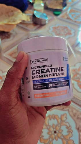 Customer photo review of Wellcore - Pure Micronised Creatine Monohydrate (122g, 33 Servings) Tropical Tango