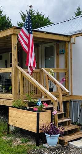 Customer photo review of 18" x 48" Raised Garden Bed - 30" TALL