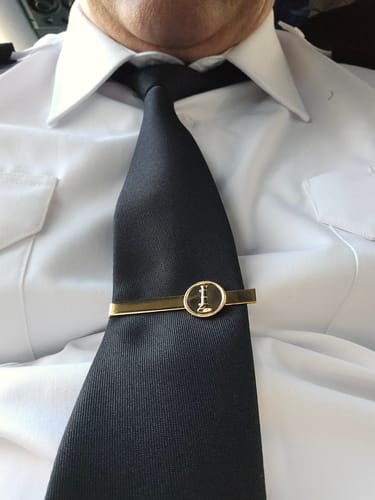 Customer photo review of One Trumpet Gold Tie Bar - JW14GL061G