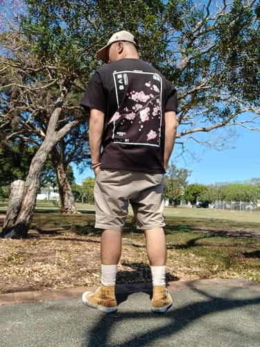 Customer photo review of Cherry Blossom Back T-Shirt